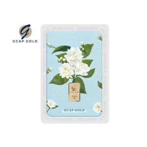 GCAP GOLD ทองคำแท่ง ครึ่งสลึง ลาย มะลิแทนใจ ทองคำ 96.50% จัดส่งฟรี