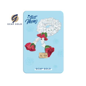 GCAP GOLD ทองคำแท่ง 0.3 กรัม ลาย มาลัยรัก ทองคำ 96.50% จัดส่งฟรี