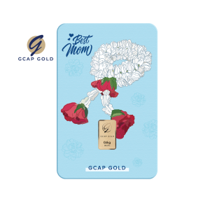GCAP GOLD ทองคำแท่ง 0.6 กรัม ลาย มาลัยรัก ทองคำ 96.50% จัดส่งฟรี